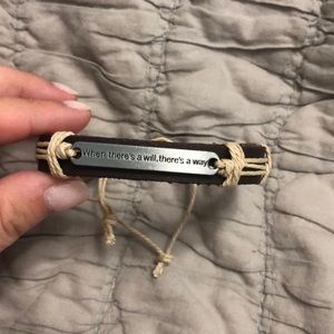 women’s bracelet with Quote